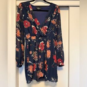 Floral Navy Lulu’s Dress